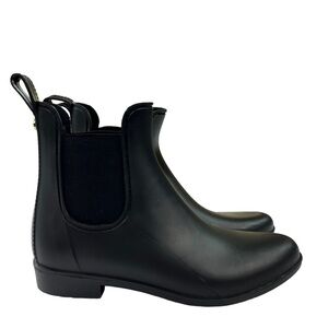 Sam Edelman Tinsley Chelsea Rain‎ Boot Matte Black Rubber Womens Size 9